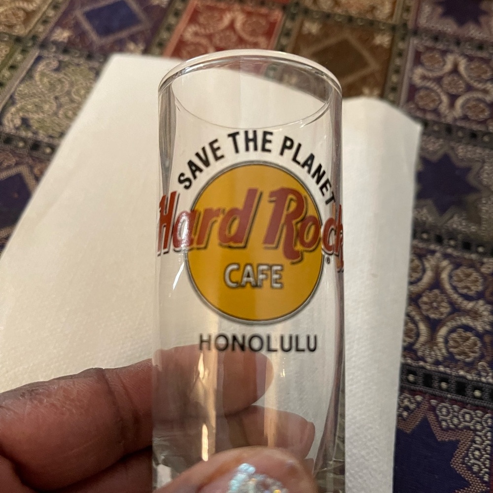 Hard Rock Cafe shot glass Honolulu used
